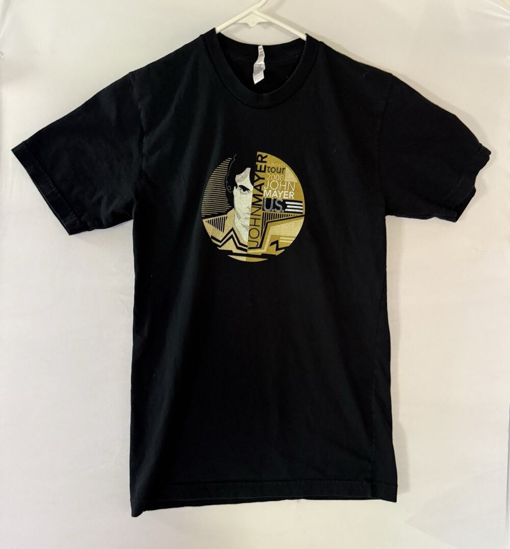 John Mayer Summer Tour 2008 Official Tee Black S A113